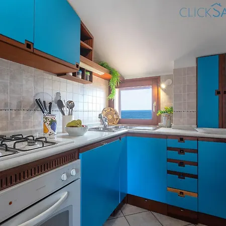 Clicksardegna Attic Vittoria With Terrace Facing The Sea And Parking Space *