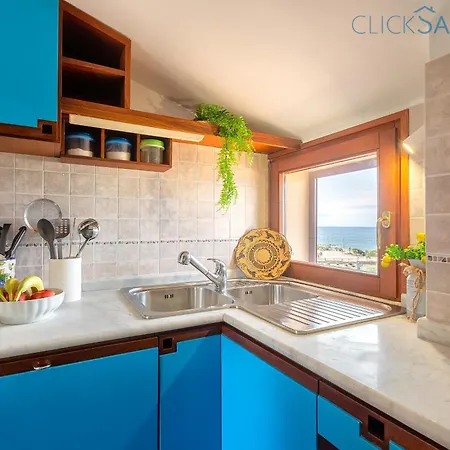 Apartment Clicksardegna Attic Vittoria With Terrace Facing The Sea And Parking Space