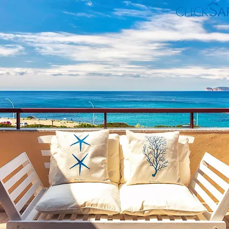 Clicksardegna Attic Vittoria With Terrace Facing The Sea And Parking Space Alghero